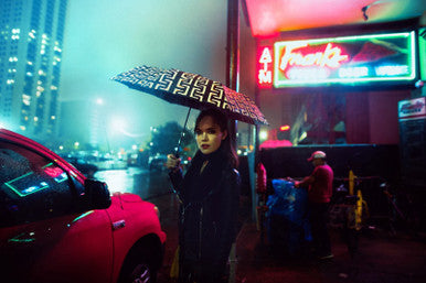 Vinrella Geometric Black Bottle Umbrella