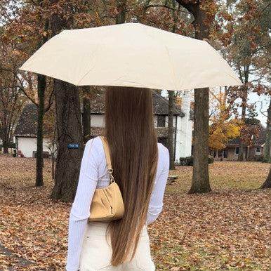 Light Wood Umbrella in a Bottle