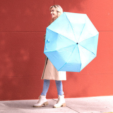 Vinrella Powder Blue Bottle Umbrella