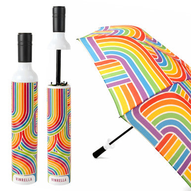Vinrella Rainbow Reverie Umbrella in a Bottle