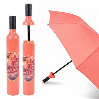 Wine Bottle Umbrella -  Beach Club Rosé