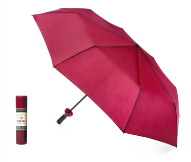 Vinrella Burgundy Labeled Bottle Umbrella