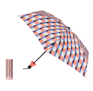 Gingham Pink Water Bottle Umbrella