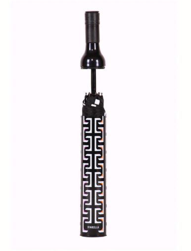 Vinrella Geometric Black Bottle Umbrella
