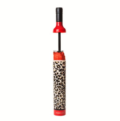 Vinrella Leopard Print Bottle Umbrella