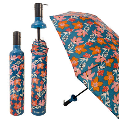 Teal Tango Bottle Umbrella