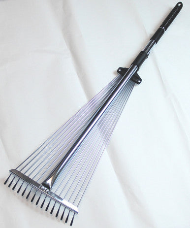 Telescopic Leaf Rake - Adjustable Reach and Width for Efficient Yard Maintenance