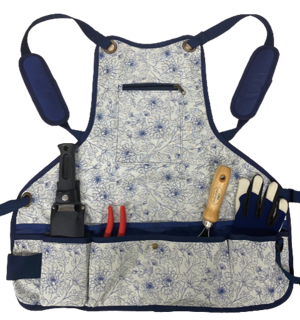 Floral Pattern Garden Apron - Stylish and Practical Gardening Apron