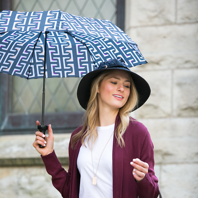 Vinrella Geometric Black Bottle Umbrella