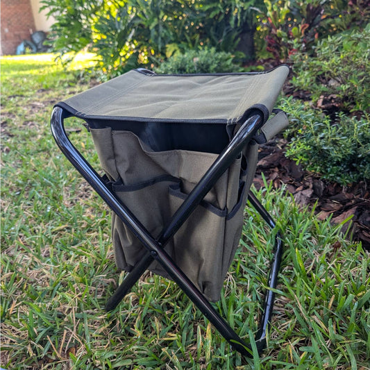 Olive UtiliSeat Garden Tool Bench