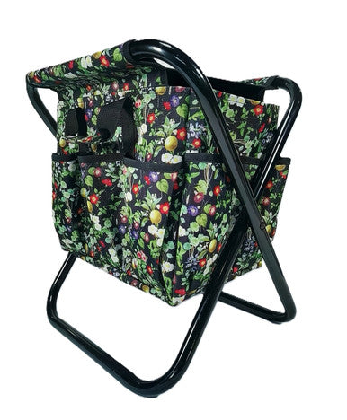 Midnight Bloom UtiliSeat™ Garden Tool Bench