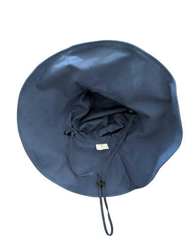 Navy Wide Brim Gardening Hat