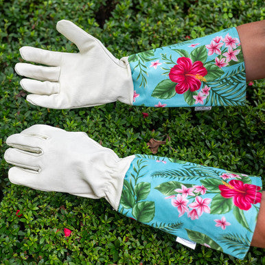 Palm Leather Gloves - Gauntlet Lengt