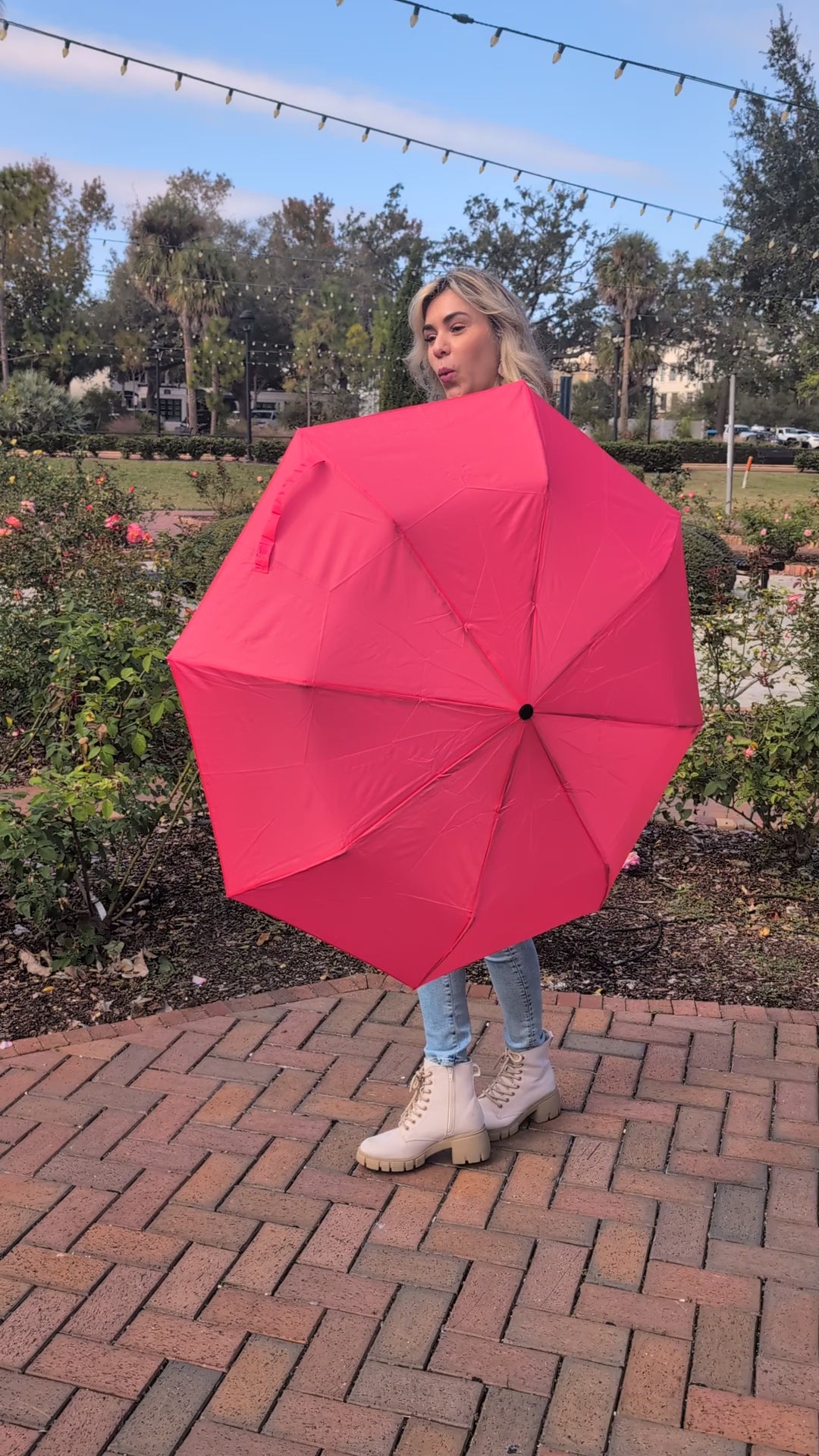 Pink Punch Bottle Umbrella