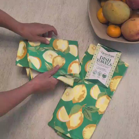 The Gleam Team French Terry Dish Towel Set/2 — product video
