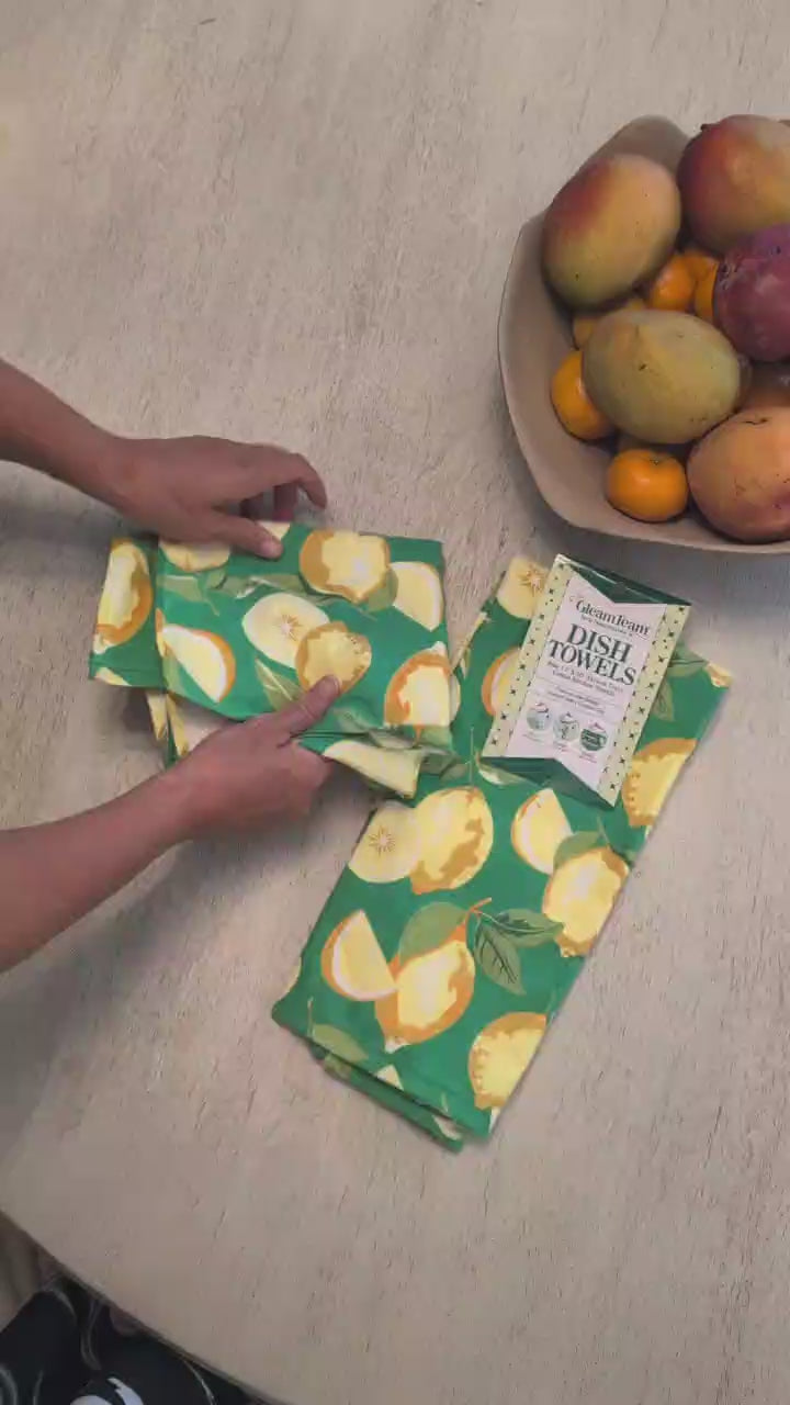 The Gleam Team French Terry Dish Towel Set/2 — product video