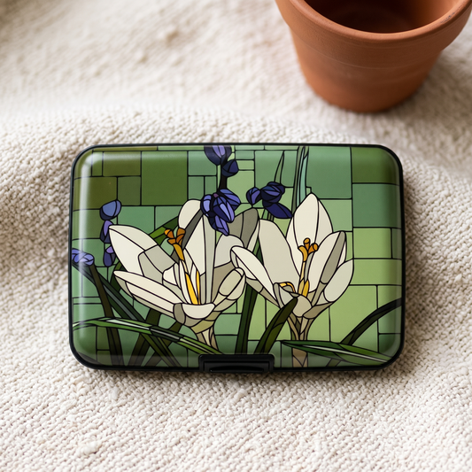 Art Glass Crocus RFID Blocking Wallet