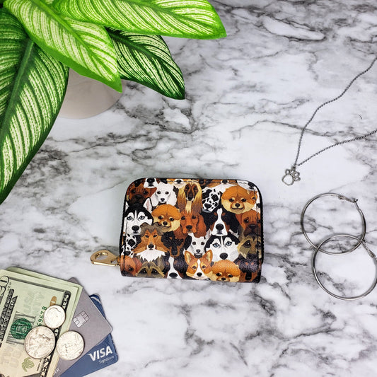 Canine Cousins Dog RFID Zipper Wallet