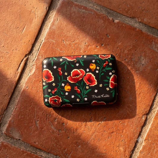 Frida Kahlo Poppies RFID Blocking Wallet