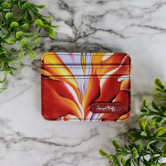 Georgia O'Keeffe Red Canna Slim Wallet