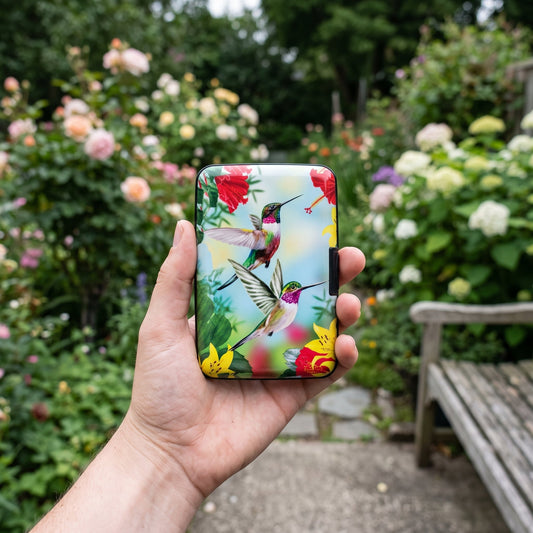 Hummingbird Red RFID Blocking Wallet
