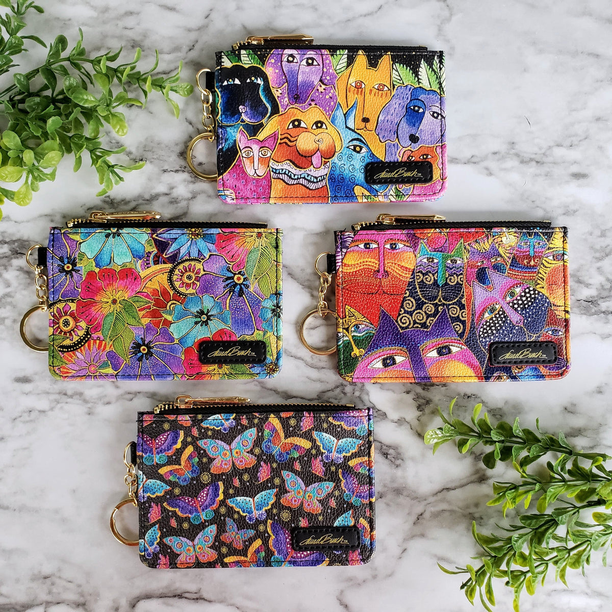 Laurel Burch Mariposas Keychain Wallet