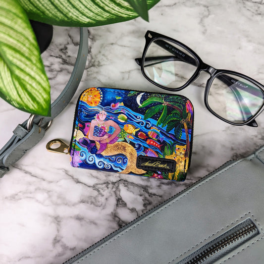 Laurel Burch Sea Goddess RFID Zipper Wallet