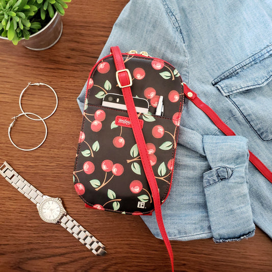 Mary Engelbreit Cherries Crossbody Bag