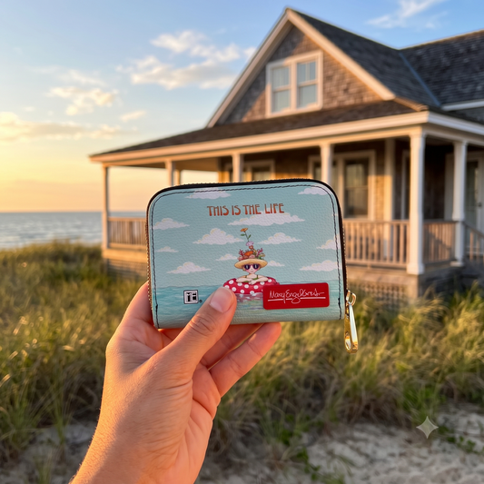 Mary Engelbreit This is the Life RFID Zipper Wallet
