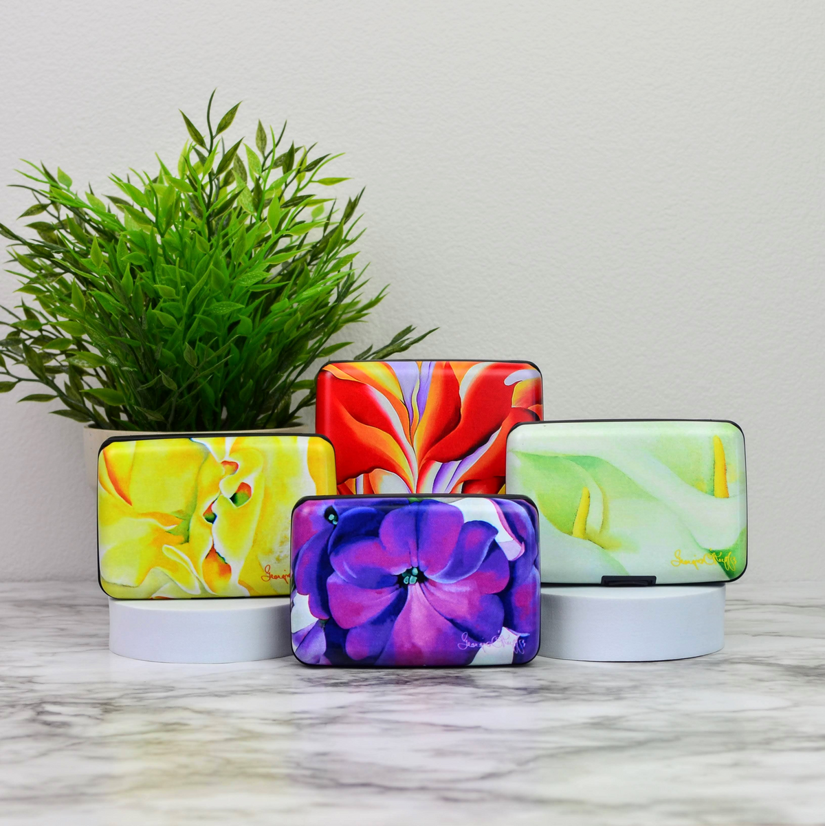 Georgia O'Keeffe Sweet Pea RFID Blocking Wallet