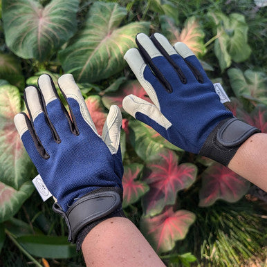 Traditions Gloves - Navy | Tough & Durable Leather Work Gloves