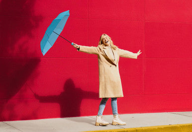 Vinrella Turquoise Umbrella in a Bottle