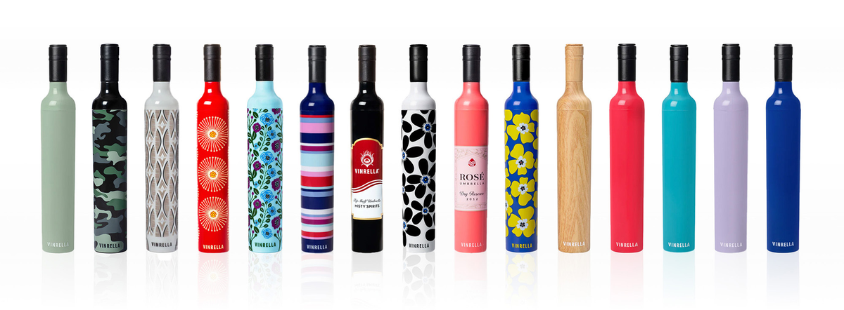 Vinrella bottle-case lineup