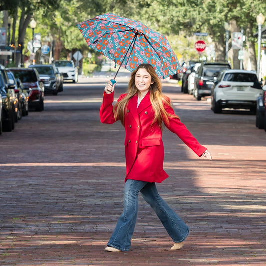 Teal Tango Umbrella in a Bottle — lifestyle